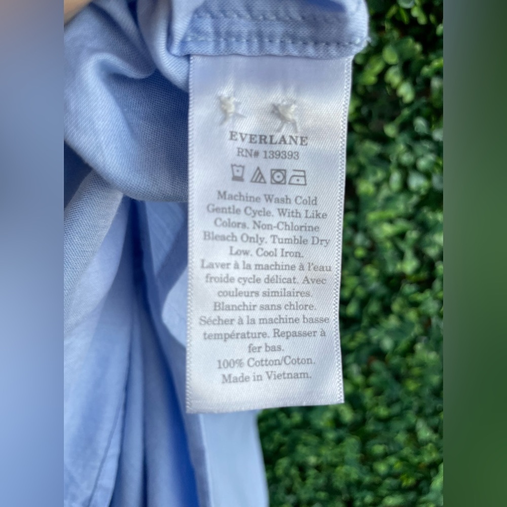 Everlane - The Silky Cotton Relaxed Shirt  - Long Sleeve, Lightweight- NWT - 14 - Picture 9 of 10